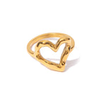 Load image into Gallery viewer, 18k Melted Heart Ring
