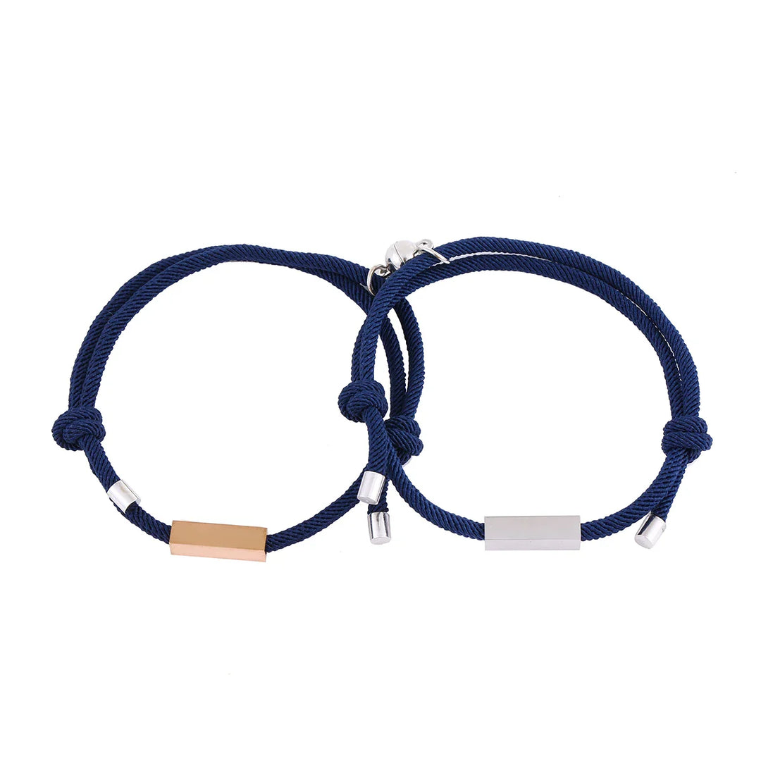 Custom Entwined Rope Magnetic Bracelet