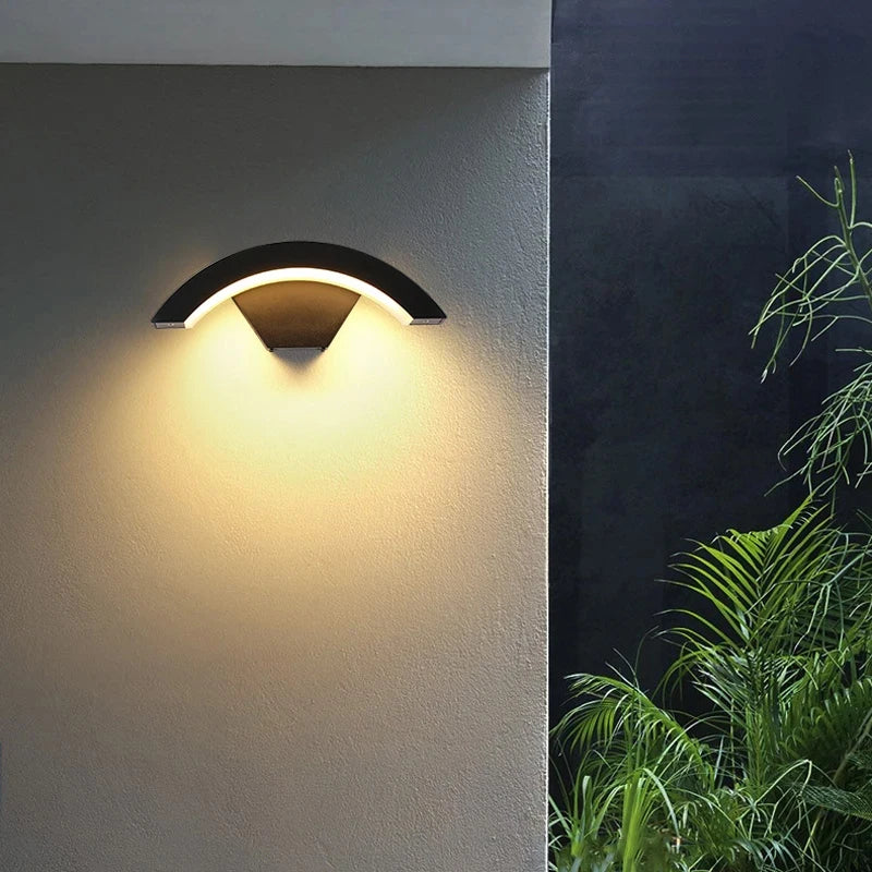 Sleek Waterproof Outdoor Wall Sconce with Motion Sensor