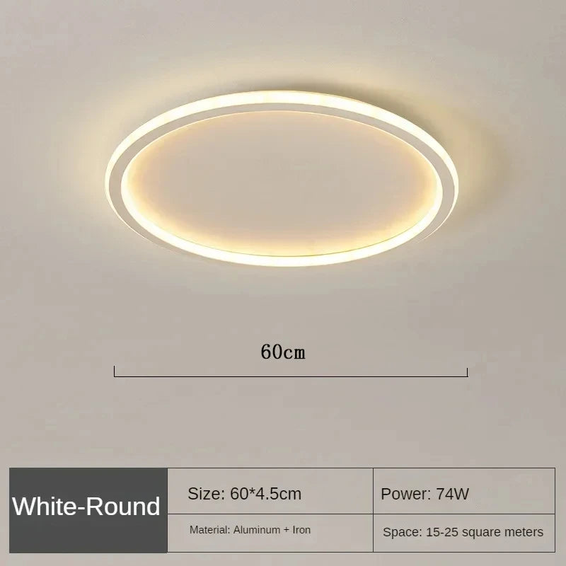 Modern Dimmable Circular Flush Mount Ceiling Light