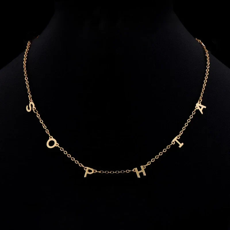 Dainty Letterline Necklace