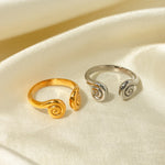 Load image into Gallery viewer, Adjustable Open Spiral Ring
