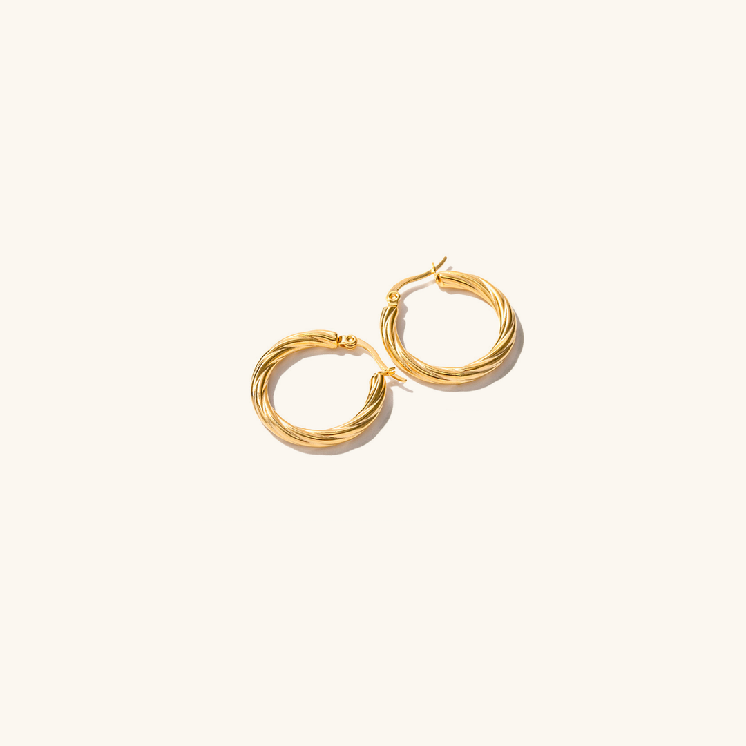 Zephy Twisted Hoop Earrings