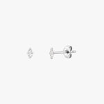 Load image into Gallery viewer, Sage Tiny Marquise Stud Earrings
