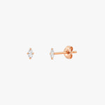 Load image into Gallery viewer, Sage Tiny Marquise Stud Earrings
