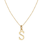 Load image into Gallery viewer, 14k Sleek Serif Initial Necklace
