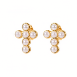 Load image into Gallery viewer, Dainty Cross Stud Earrings
