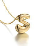 Load image into Gallery viewer, Puffy Letter Necklace
