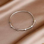 Load image into Gallery viewer, Classy Diamond Hex Bangle Bracelet
