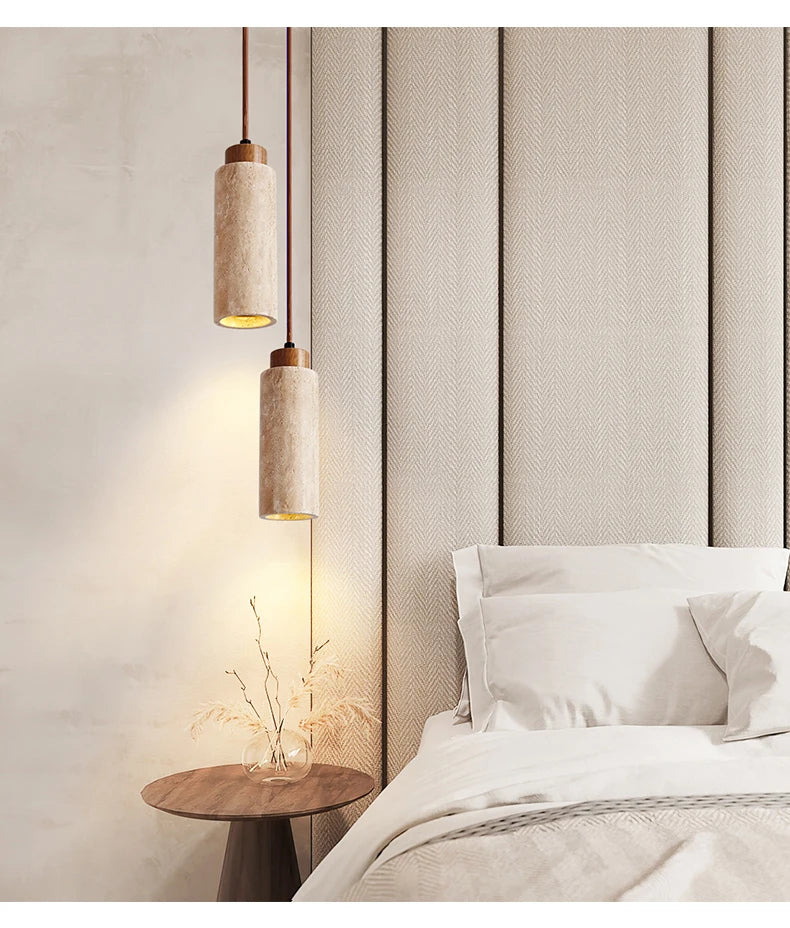 Yellow Marble Pendant Light Fixture