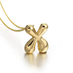 Load image into Gallery viewer, Puffy Letter Necklace

