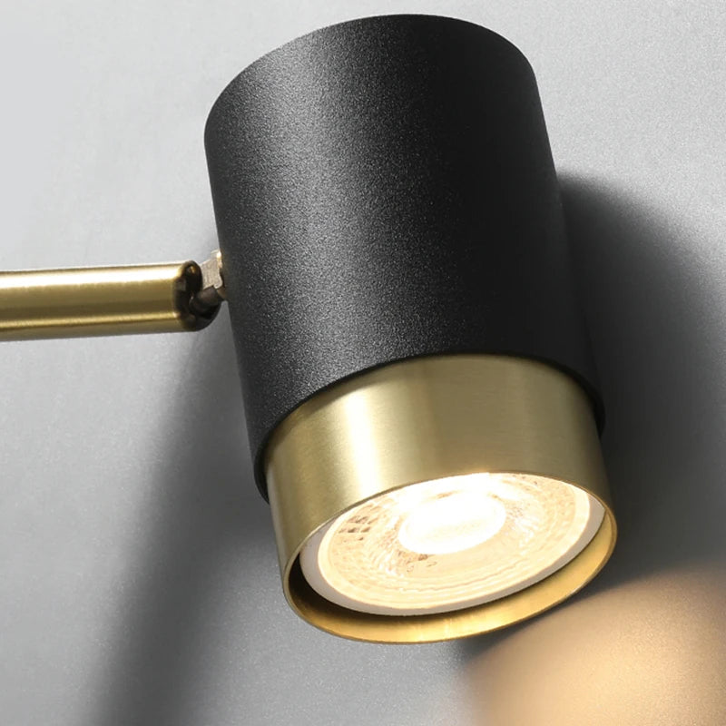 Multi-Angle Adjustable Flush-Mount Spotlight Track Lighting Fixture