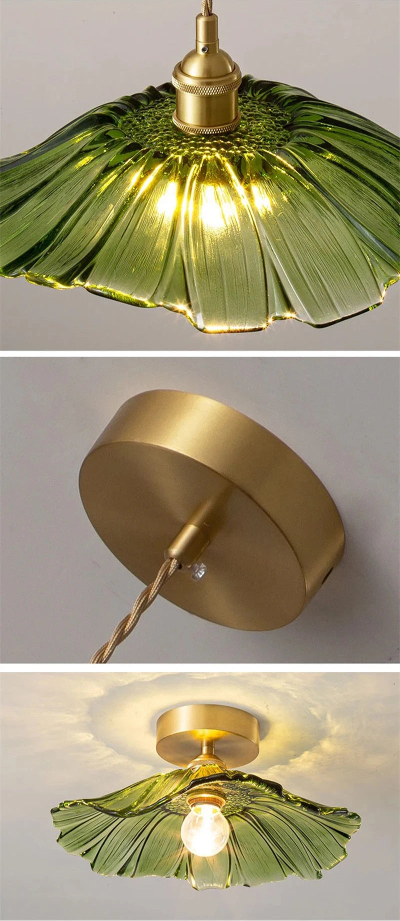 Modern Glass Pendant Light for Dining Rooms, Kitchen Islands & Bars