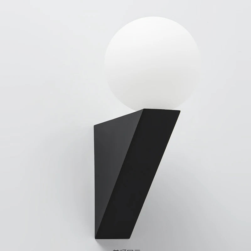 Nordic Glass Ball Indoor Wall Lamp for Corridors &amp; Bedsides