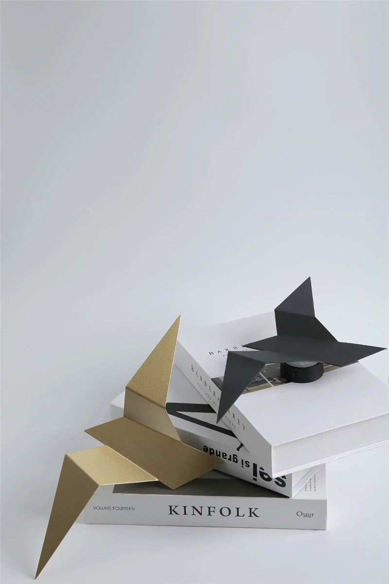 Nordic Iron Art Flying Bird Wall Lamps Light Fixture