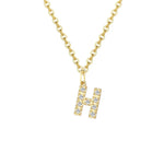 Load image into Gallery viewer, Dainty Zircon Letter Initial, Number, Symbol Chain Necklace
