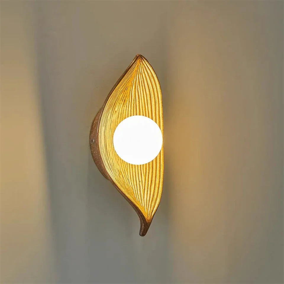 Leaf Shade Wall Lamp Light Fixture