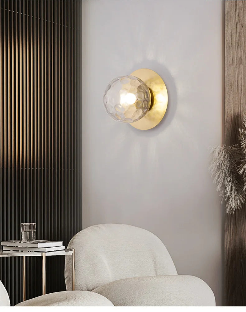Gold Black Bedside Wall Lamp for Bedroom and Living Room
