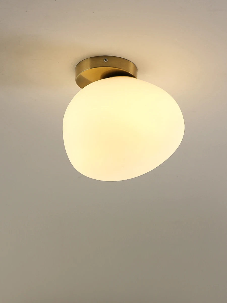 Artistic Egg Bulb Wall Light Fixture in White Acrylic Shade