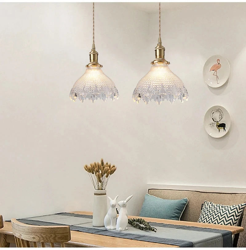 Modern Glass Pendant Light for Dining Rooms, Kitchen Islands & Bars