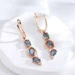Load image into Gallery viewer, Sparkling Dangle Diamonds Earrings
