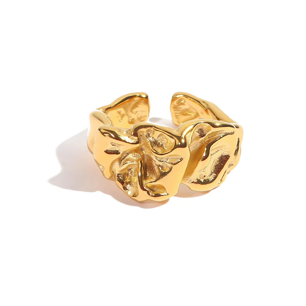 Adjustable textured lava ring