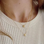 Load image into Gallery viewer, Dainty Minimal Letter Initial Necklace
