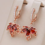 Load image into Gallery viewer, Dainty Autumn Maple Leaf Earrings
