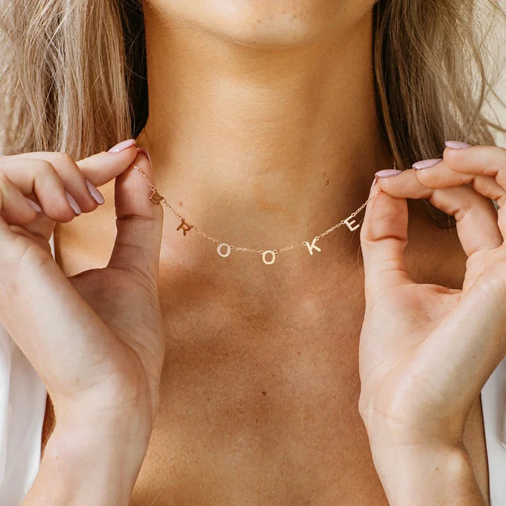 Dainty Letterline Necklace