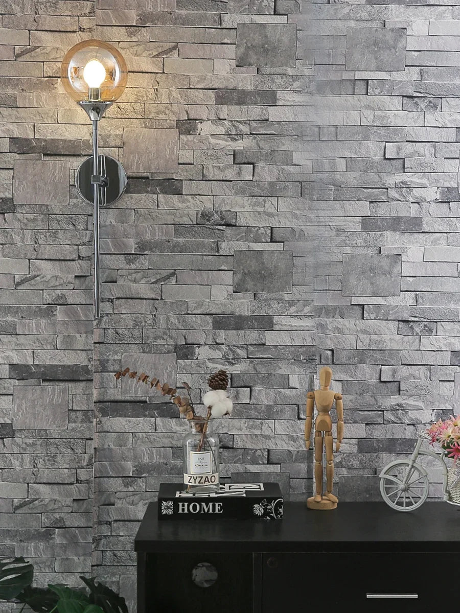 Glass Ball Indoor Wall Lamp Lighting Fixture