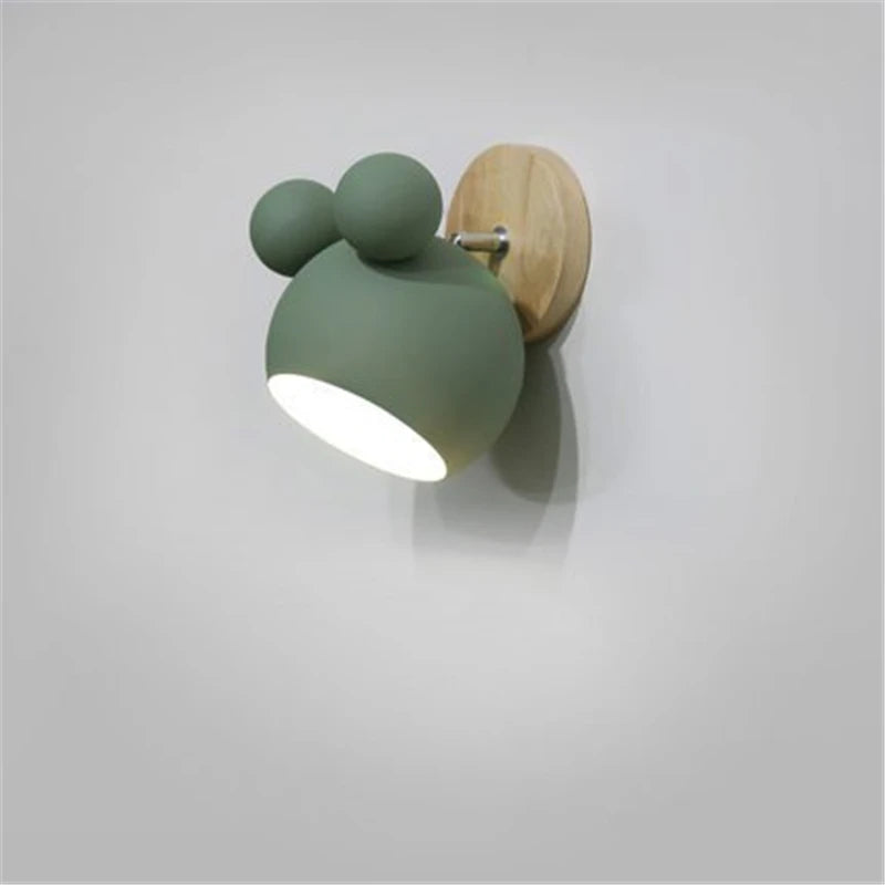 Mouse Inspired Wall Lamp for Children's Room