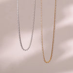 Load image into Gallery viewer, 2mm Dainty Tennis Chain Bracelet and Necklace
