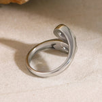 Load image into Gallery viewer, Teardrop Diamond Accented Wrap Ring
