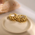 Load image into Gallery viewer, Dainty Huggie Hoop Spiral Earrings
