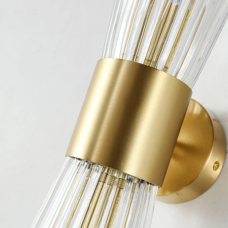 Modern Brass Wall Sconce Light Fixture