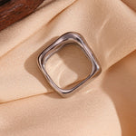 Load image into Gallery viewer, 18k Textured Square Ring

