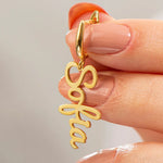 Load image into Gallery viewer, Custom Name Dangle Earrings
