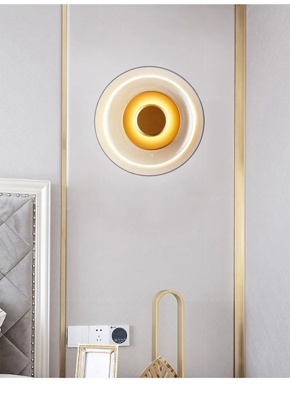 Nordic Glass Round Wall Lamp Sconce