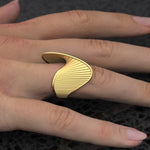 Load image into Gallery viewer, Spiral Twist Textured Ring
