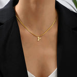 Load image into Gallery viewer, Cuneo Letter Necklace
