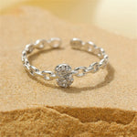 Load image into Gallery viewer, Dainty Diamond Letter Initial Ring

