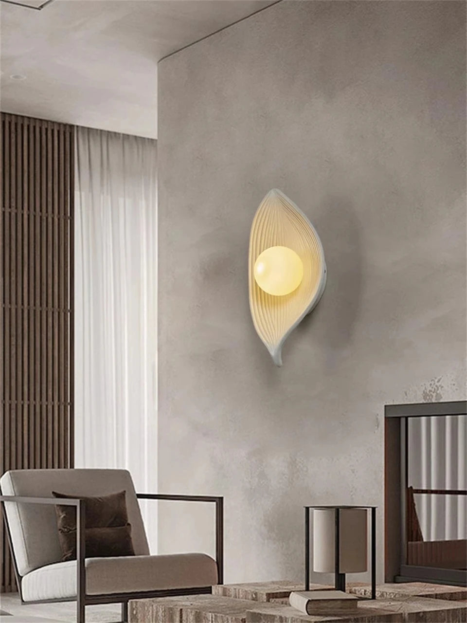 Leaf Shade Wall Lamp Light Fixture