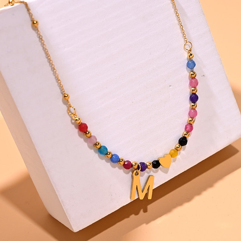 Costa letter necklace