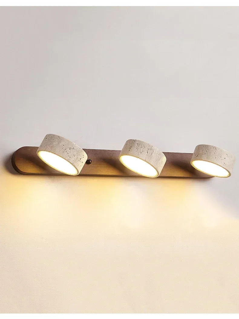 Japanese Wabi Sabi Style Round Wall Light Fixture