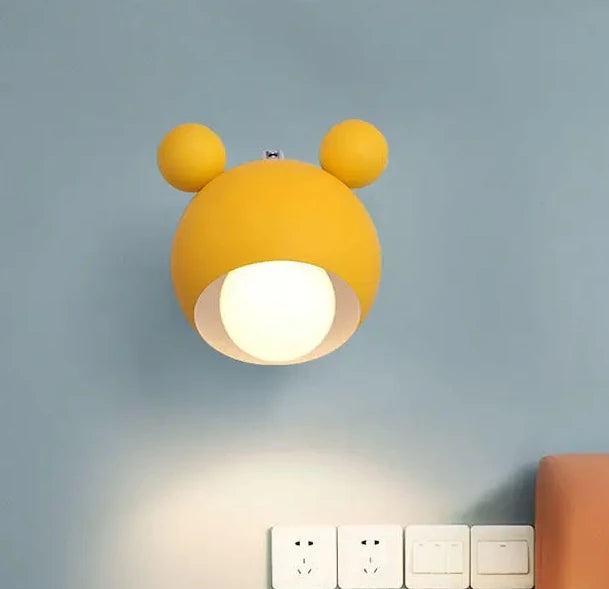 Mouse Inspired Wall Lamp for Children's Room