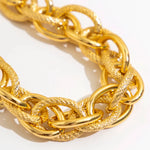 Load image into Gallery viewer, Bold Chunky Woven Dual Chain Bracelet and Necklace Set
