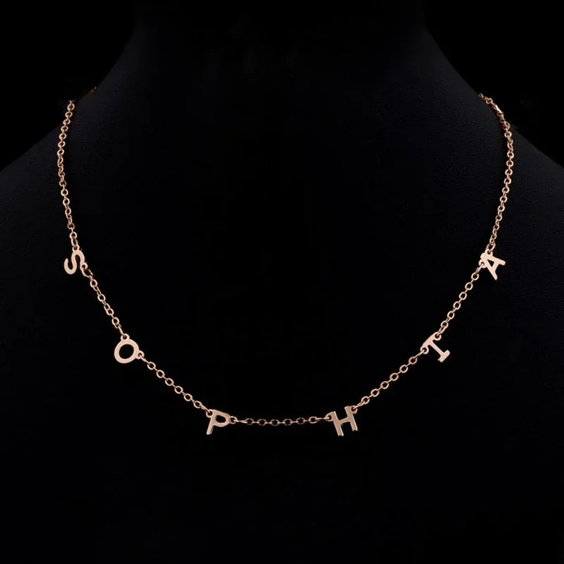 Dainty Letterline Necklace