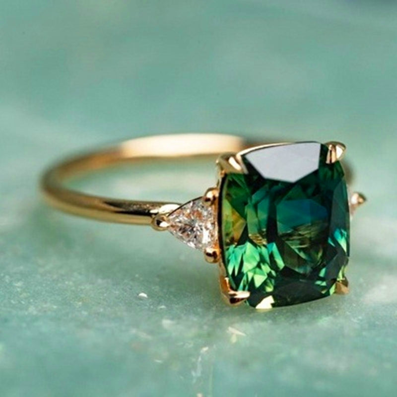 Bold Green Statement Ring