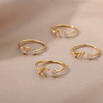 Load image into Gallery viewer, Selvola Letter Ring
