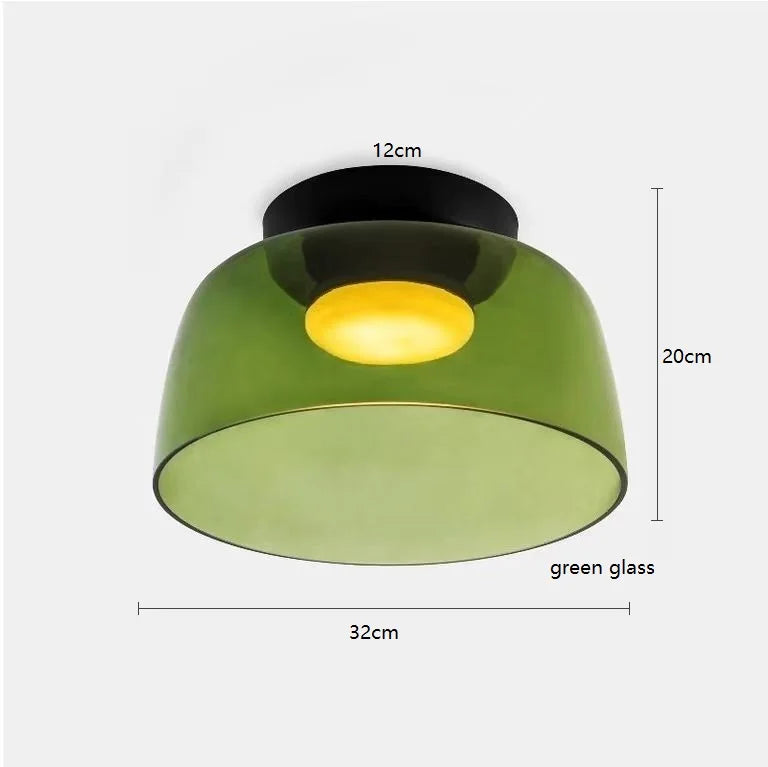 Nordic Modern Glass Flush Mount Ceiling Light